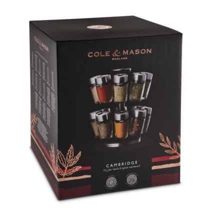 Cole&Mason - Карусель для специй MASTER 17 шт.