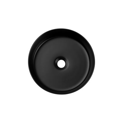 COMAD BEYOND 2 BLACK ( E-6565 ) - Умивальник накладний (на стільницю) BEYOND діаметр 36 см кераміка/матовий чорний