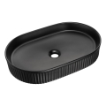 COMAD BEYOND 3 BLACK (E-6531) - Раковина для накладного монтажу BEYOND 56x36 см, кераміка/матовий чорний
