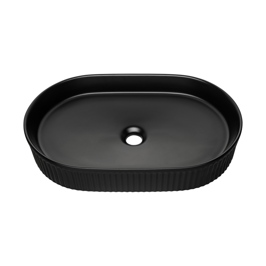 COMAD BEYOND 3 BLACK (E-6531) - Раковина на столешницу BEYOND 56x36 см керамика/матовый черный