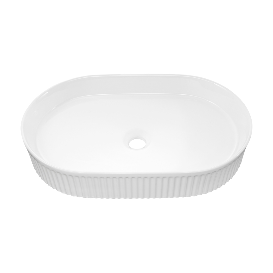 COMAD BEYOND 3 WHITE ( E-6531 ) - Умивальник накладний (на стільницю) BEYOND 56x36 см кераміка/глянцевий білий