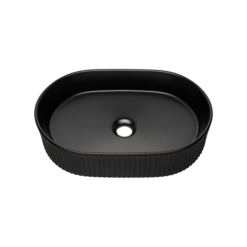 COMAD BEYOND 5 BLACK (E-6564) - Раковина для накладного монтажу BEYOND 48x32,5 см, кераміка/матовий чорний