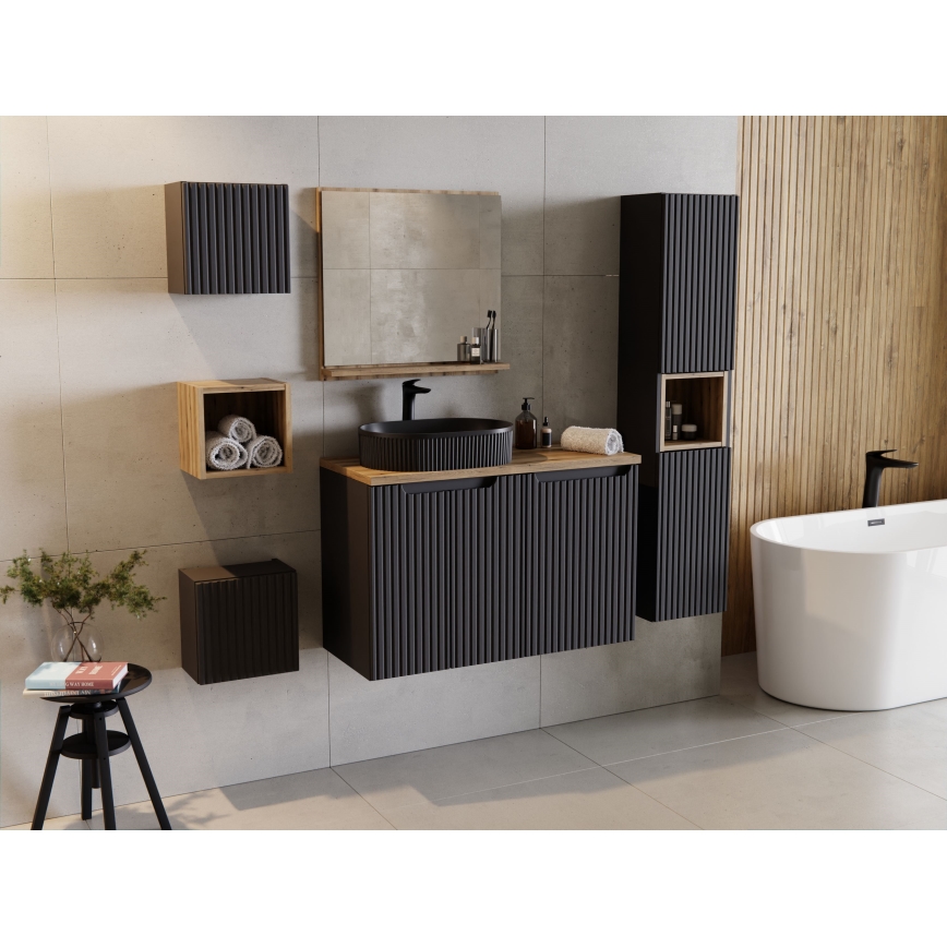 COMAD BEYOND 5 BLACK (E-6564) - Раковина для установки на столешницу BEYOND 48x32,5 см, керамика/матовый черный