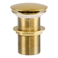COMAD CLICK-CLACK T201G-3 - Слив для умывальника CLICK-CLACK диаметр 7 см блестящий золотистый
