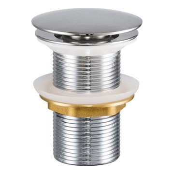COMAD CLICK-CLACK T201L-3 - Слив для умывальника CLICK-CLACK диаметр 7 см блестящий хром