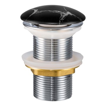 COMAD CLICK-CLACK T201M-B2-3 - Слив для умывальника CLICK-CLACK диаметр 7 см матовый черный
