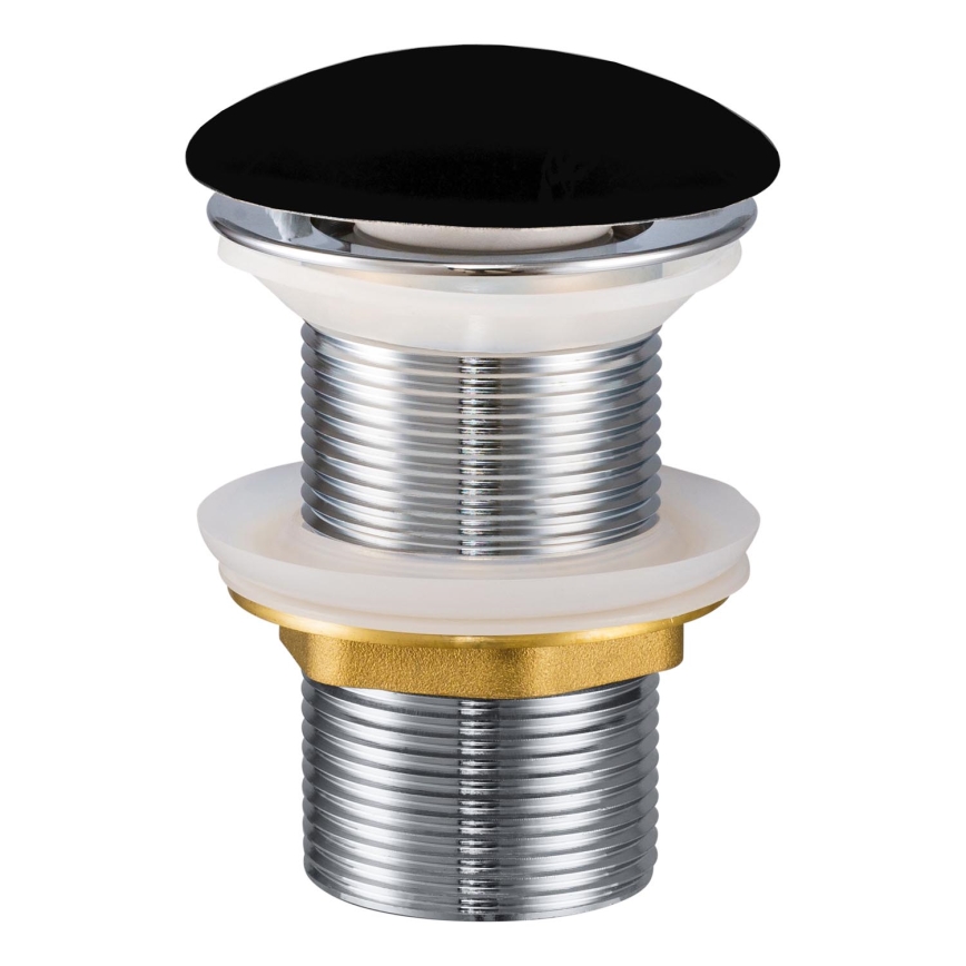 COMAD CLICK-CLACK T201M-B2-3 - Злив для умивальника CLICK-CLACK, діаметр 7 см, матовий чорний