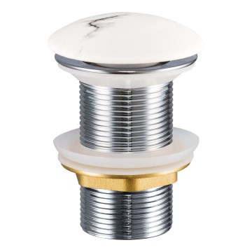 COMAD CLICK-CLACK T201M-W13-3 - Слив для умывальника CLICK-CLACK диаметр 7 см матовый белый