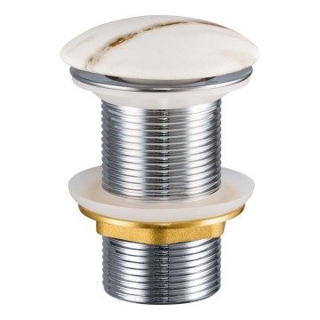 COMAD CLICK-CLACK T201M-W3-3 - Відведення для умивальника CLICK-CLACK діаметр 7 см матовий білий