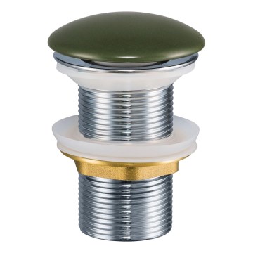 COMAD CLICK-CLACK T201MFG-3 - Відведення для умивальника CLICK-CLACK діаметр 7 см матовий зелений