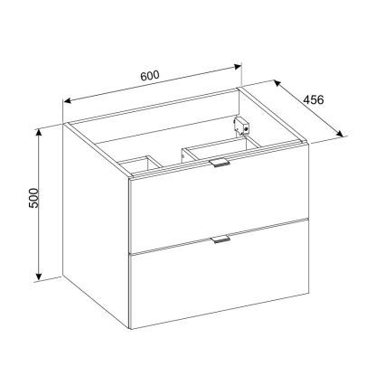 COMAD DALIA CASHMERE 82-60-46-2S - Тумба под раковину DALIA 50x60 см бежевая