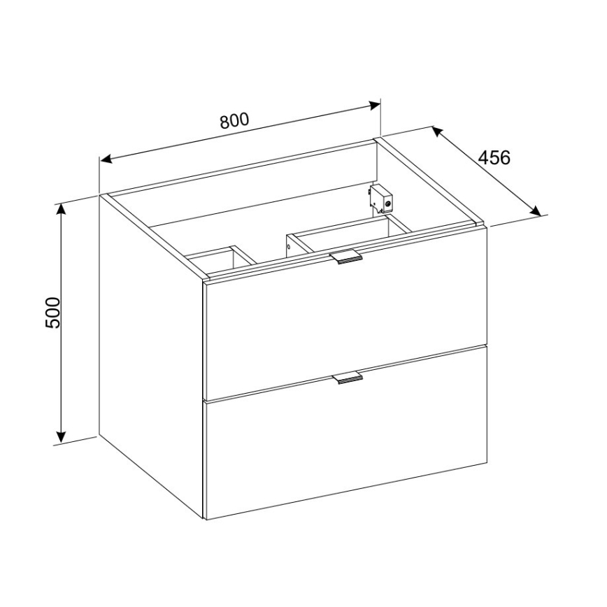 COMAD DALIA CASHMERE 82-80-46-2S - Тумба под раковину DALIA 50x80 cm бежевая