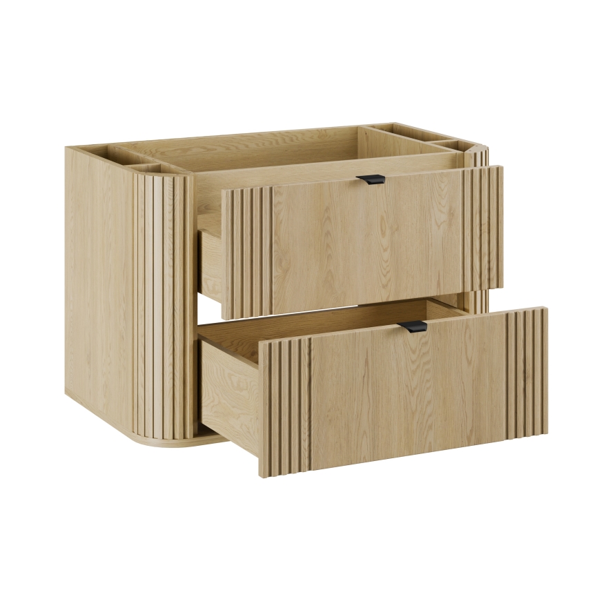 COMAD OVALIA CREMONA 82-80-46-2S - Тумба під умивальник для ванної кімнати OVALIA 52x80 cm, дуб Cremona