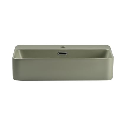 COMAD TRUST 2 OLIVER GREEN (E-6282) - Раковина на столешницу TRUST 55x38 см керамика/матовый зеленый