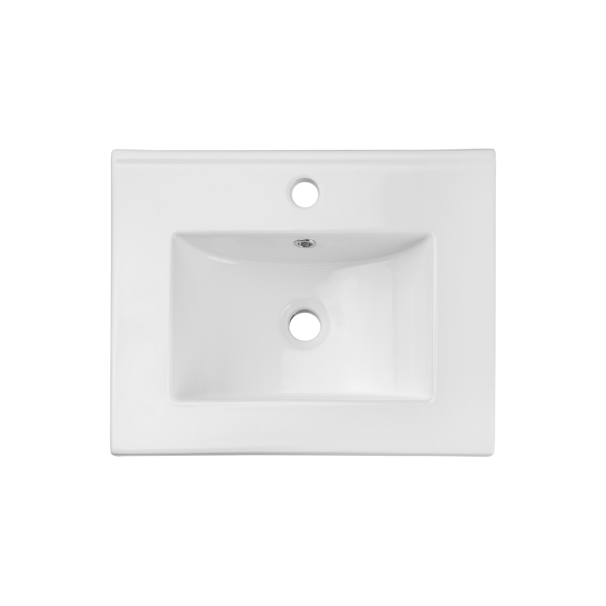 COMAD UM-2050RB DANCE 50 DP - Врезной умывальник DANCE 52x40 см керамика/матовый белый