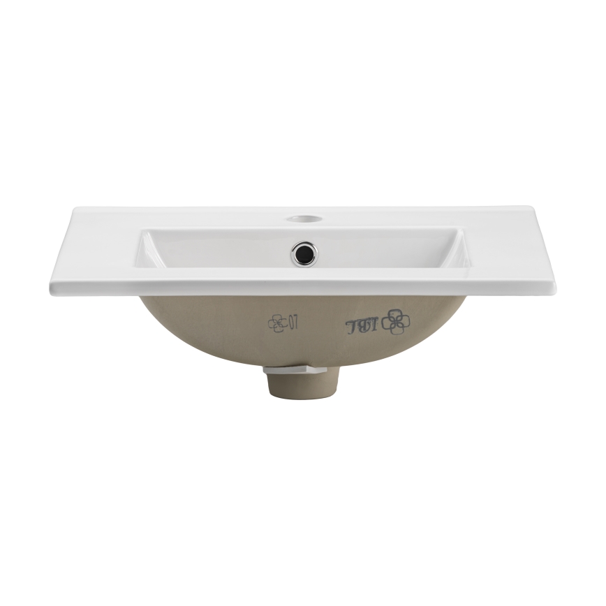 COMAD UM-2050RB DANCE 50 DP - Врезной умывальник DANCE 52x40 см керамика/матовый белый