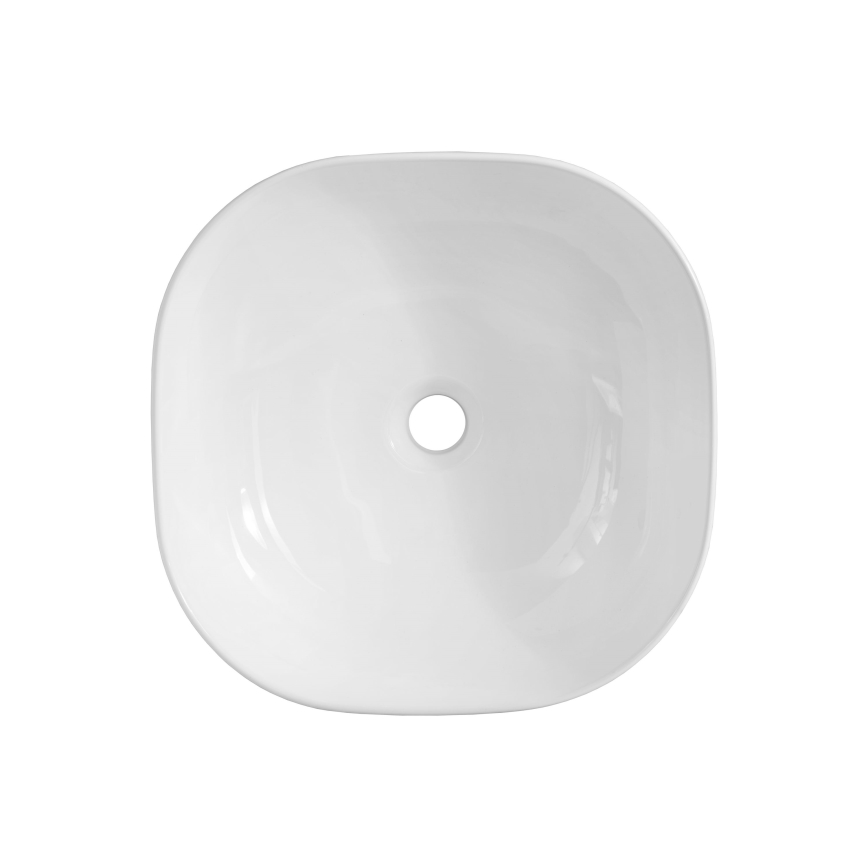 COMAD UM-6252 SMILE 40 DP - Раковина на столешницу SMILE 41x41 см керамика/блестящий белый