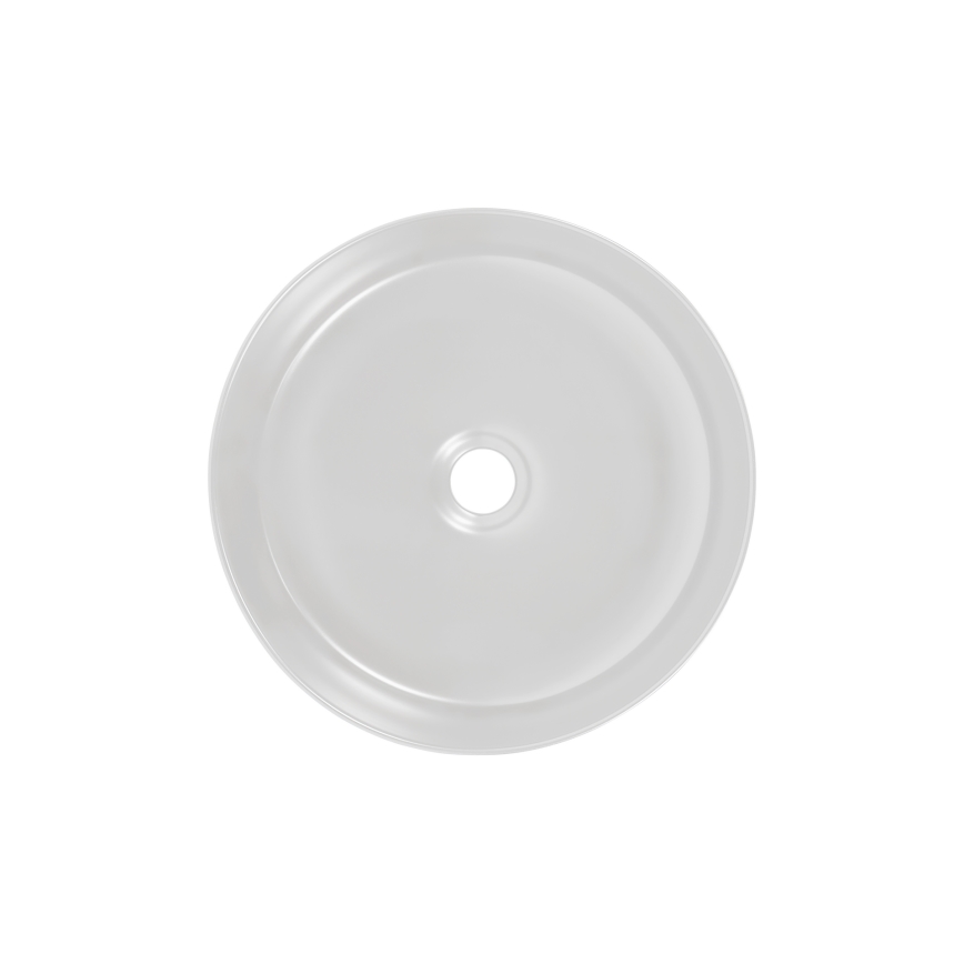 COMAD UM-6259 SIMPLE 8. - Раковина на столешницу SIMPLE диаметр 36 см керамика/матовый белый/матовый черный