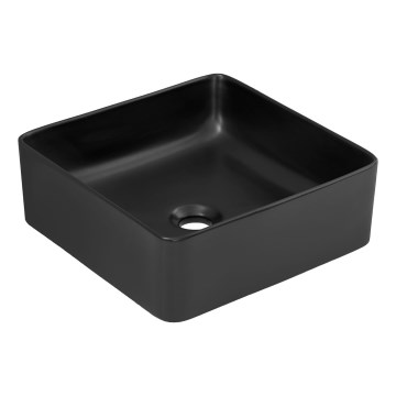 COMAD UM-6276 SLIM 40 BLACK DP - Раковина на столешницу SLIM 37x37 см керамика/матовый черный