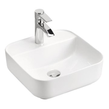 COMAD UM-6288 MAGIC 40 DP - Раковина на столешницу MAGIC 40x40 см керамика/блестящий белый