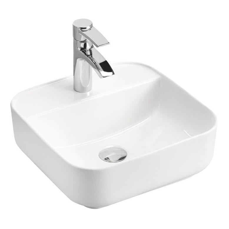 COMAD UM-6288 MAGIC 40 DP - Раковина на столешницу MAGIC 40x40 см керамика/блестящий белый