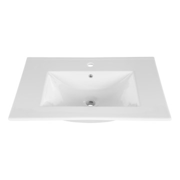 COMAD UM-CFP LAVA 50D - Врезной умывальник LAVA 51x46 см керамика/блестящий белый