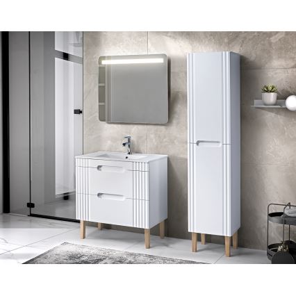 COMAD UM-CFP LAVA 50D - Врезной умывальник LAVA 51x46 см керамика/блестящий белый