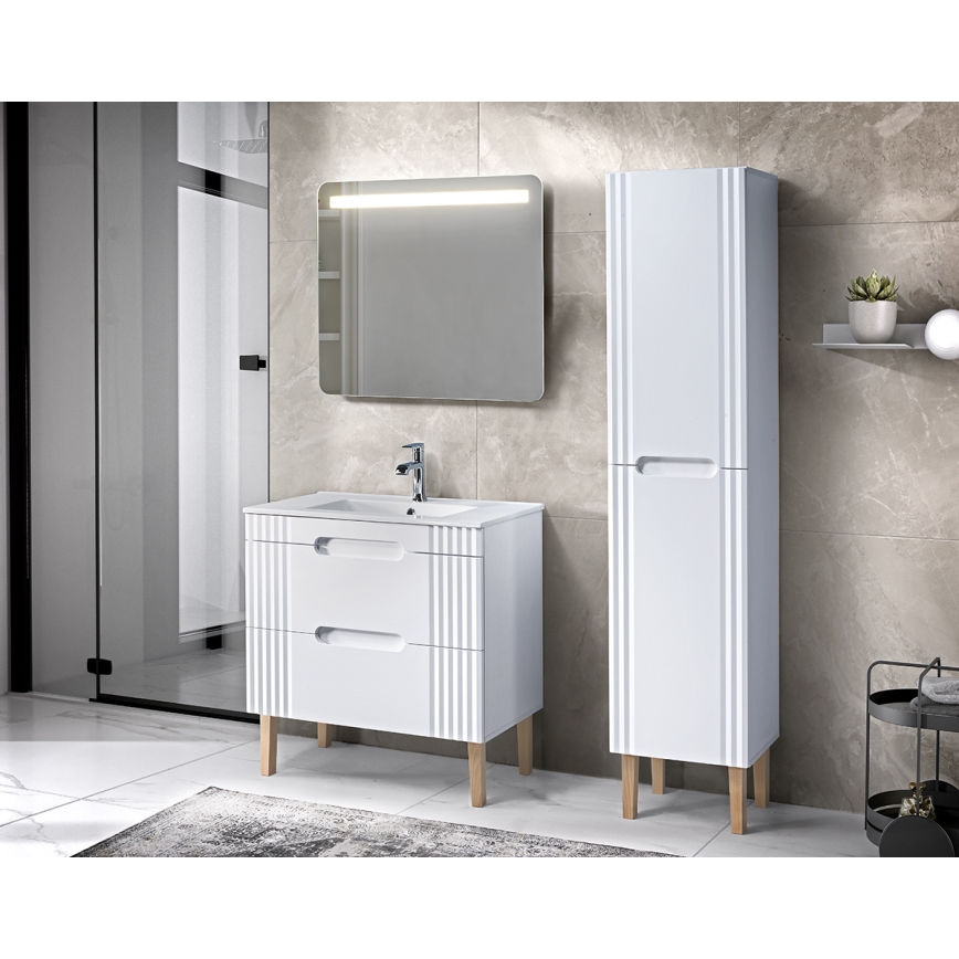 COMAD UM-CFP LAVA 50D - Врезной умывальник LAVA 51x46 см керамика/блестящий белый
