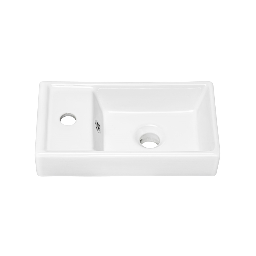 COMAD UM-VEDEA 40 - Умивальник накладний (на стільницю) VEDEA 40x22 см кераміка/глянцевий білий
