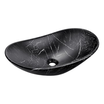 COMAD UN-LENA-MB2 - Раковина для установки на столешницу LENA 61,5x36 см керамика/матовый черный