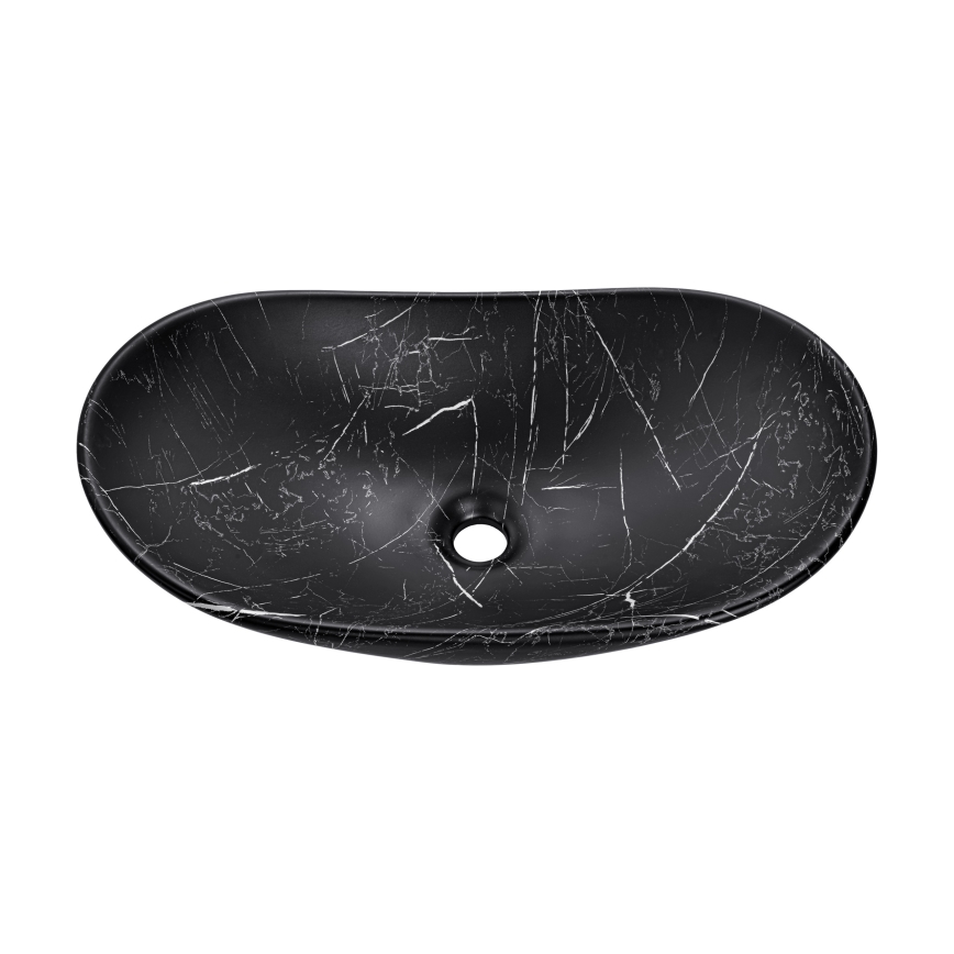 COMAD UN-LENA-MB2 - Раковина для установки на столешницу LENA 61,5x36 см керамика/матовый черный