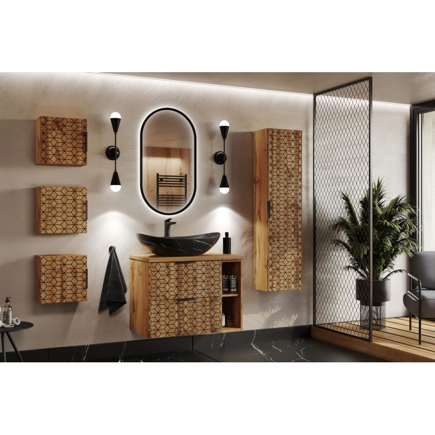 COMAD UN-LENA-MB2 - Раковина для установки на столешницу LENA 61,5x36 см керамика/матовый черный