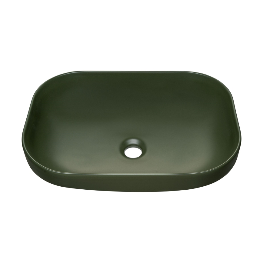 COMAD UN-NELI-MFG - Раковина на столешницу NELI 50,4x35,2 см керамика/матовый зеленый