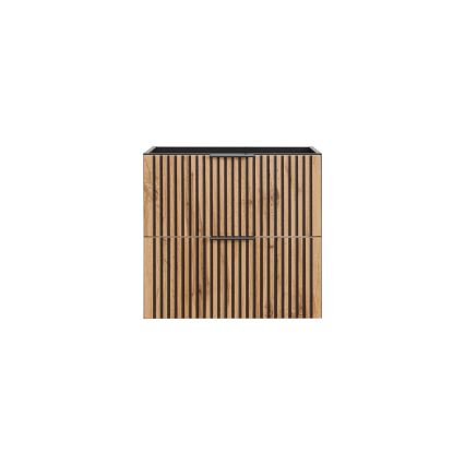 COMAD XILO BLACK WOTAN 82-60-D-2S - Тумба под умывальник XILO 57x60,2 см черный/дуб wotan