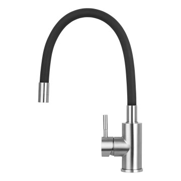 Concept BDC7138 - Змішувач для кухонної мийки з гнучким виливом, глянцевий хром/чорний