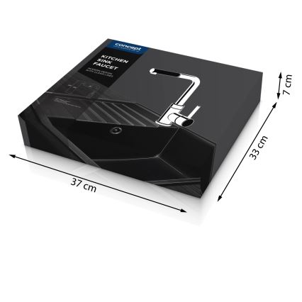 Concept BDG4527BE - Кухонний змішувач з висувною лійкою 26,9 см граніт/бежевий