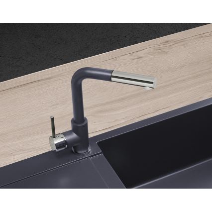 Concept BDG4527DG - Кухонний змішувач з висувним душем 26,9 см, граніт/темно-сірий
