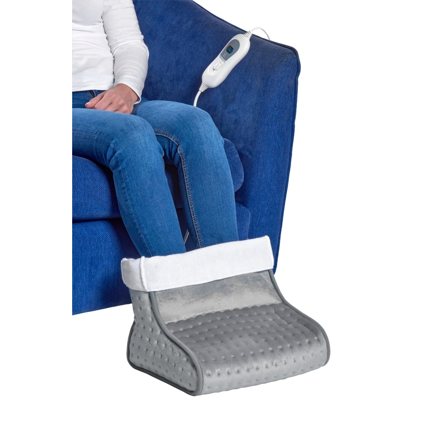 Concept BV1020 - Электрическая грелка для ног 100 Вт/230 В 30x30 см, серо‑белая