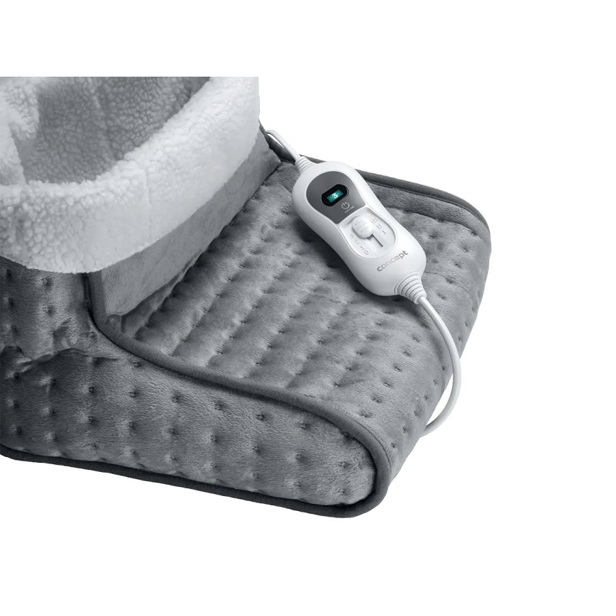Concept BV1020 - Электрическая грелка для ног 100 Вт/230 В 30x30 см, серо‑белая