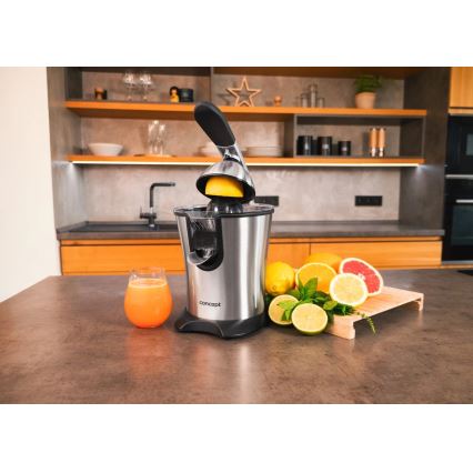 Concept CE3520 - Рычажный пресс для цитрусовых 0,75 л, 160 Вт/230 В, нержавеющая сталь