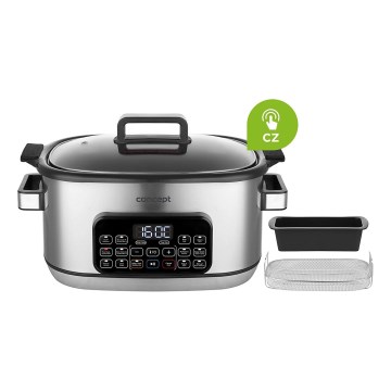 Concept CK9000 - мультиварка 6 л, 10 в 1, 1250 Вт/230 В, з нержавіючої сталі