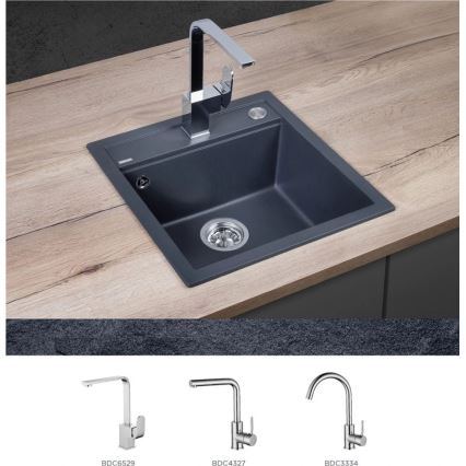 Concept DG00C50DG - Кухонная мойка CUBIS 49x51 см гранит/ тёмно-серый