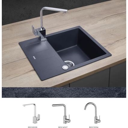 Concept DG05C45DG - Кухонная мойка CUBIS 50x62 см гранит/тёмно-серый