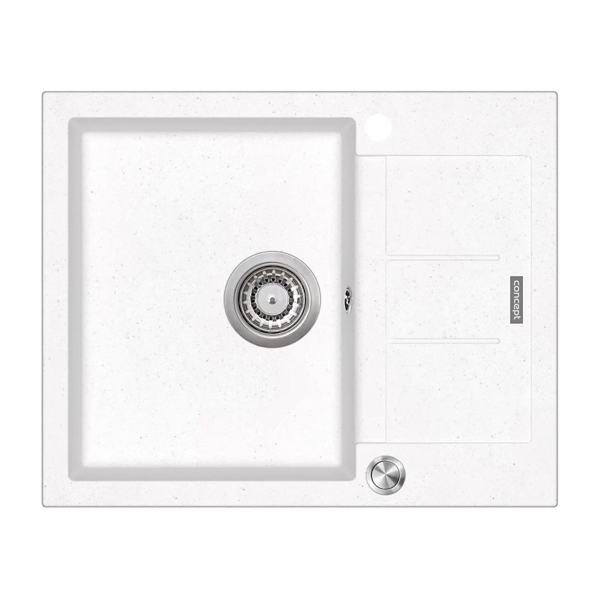 Concept DG05C45WH - Кухонная мойка CUBIS 50x62 см гранит/белая