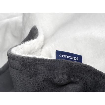 Concept DV7420 - Электрическое одеяло с подогревом 160 Вт/230 В 180x130 см серый/белый