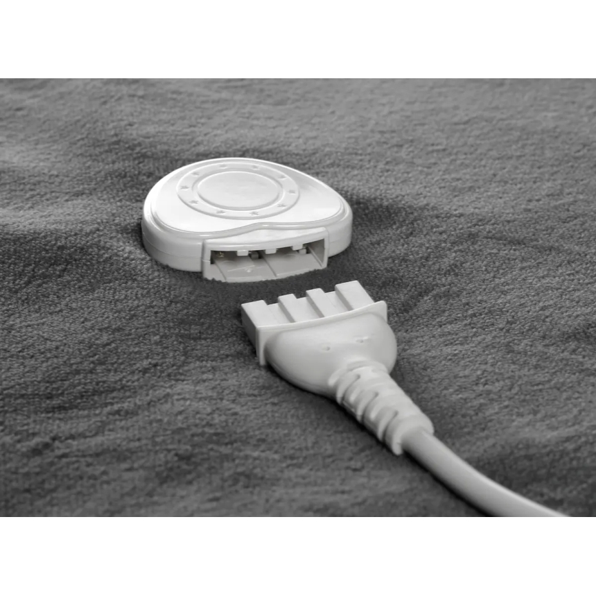 Concept DV7420 - Електрична підігрівна ковдра 160 Вт/230 В 180x130 см сіра/біла