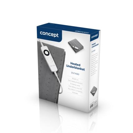 Concept DV7430 - Электрический нагревательный коврик 100W/230V 150x80 cm серый