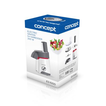 Concept ES1000 - Электрическая терка 200 Вт/230 В белый/серый