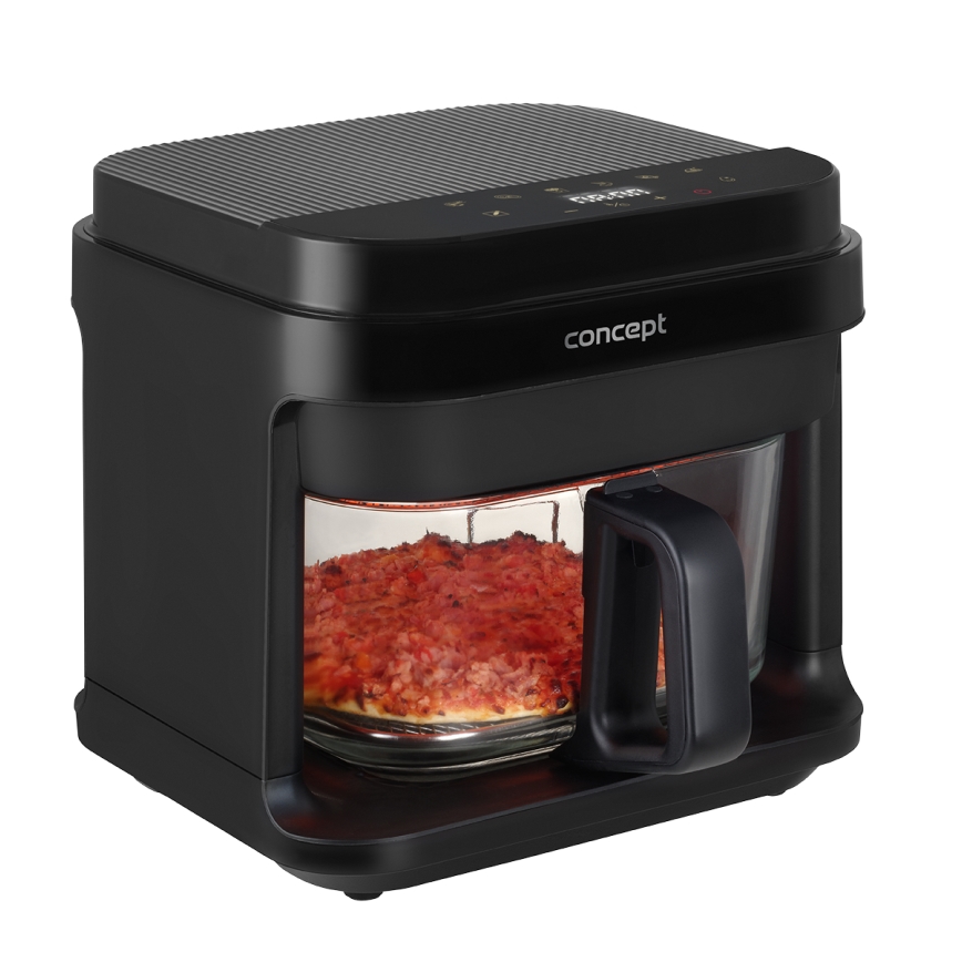 Concept FR5500 - Фритюрница GLASS & FAST 5,5 л 1200W/230V черный