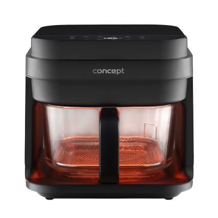 Concept FR5500 - Фритюрница GLASS & FAST 5,5 л 1200W/230V черный